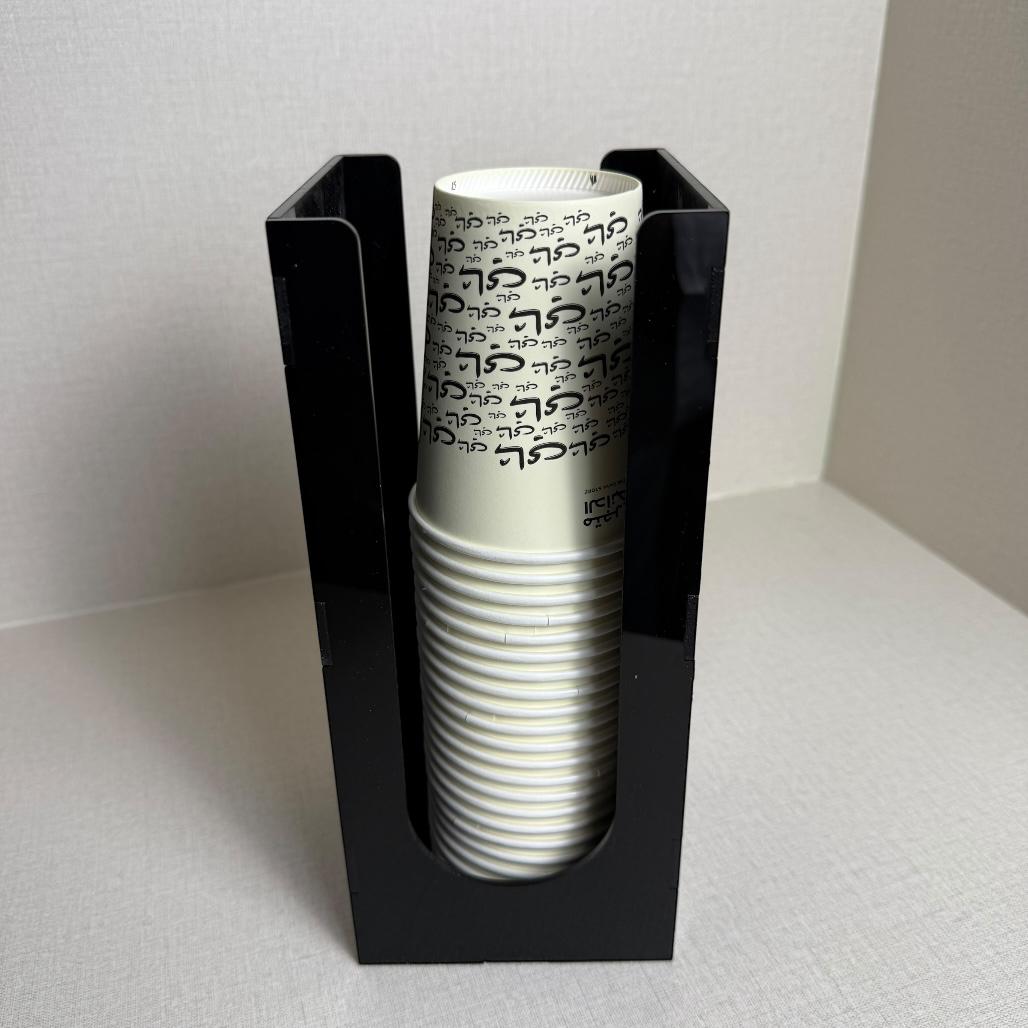 ستاند أكريليك عامودي فاخر لتنظيم أكواب الشاي والقهوة