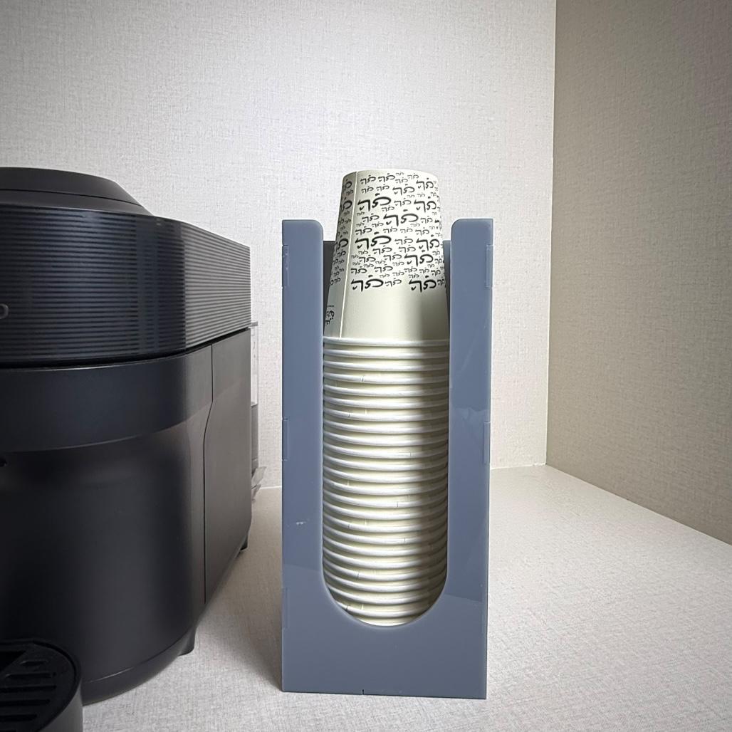 ستاند أكريليك عامودي فاخر لتنظيم أكواب الشاي والقهوة