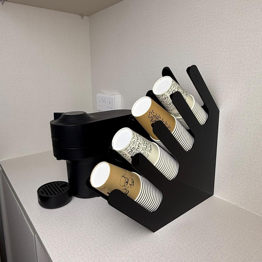 حامل أكواب زاوية 4 فتحات - ركن الضيافة