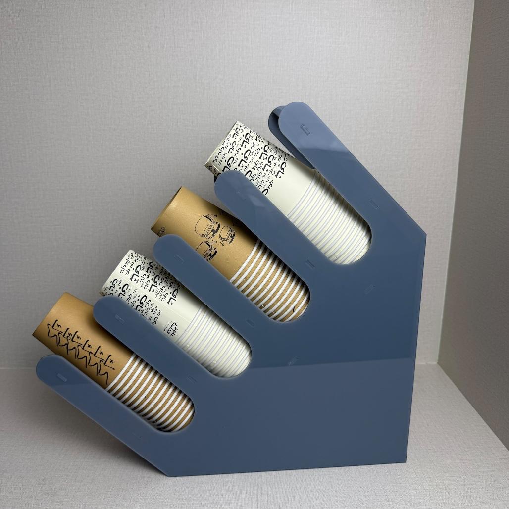 حامل أكواب زاوية 4 فتحات - ركن الضيافة