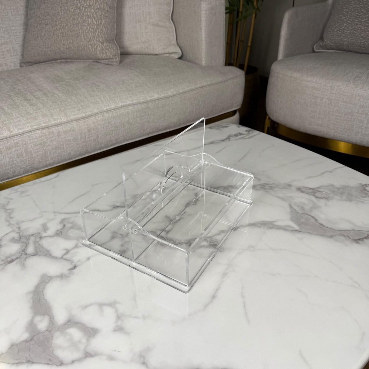 منظّم أدوات السفرة المزدوج | تصميم شفاف عملي