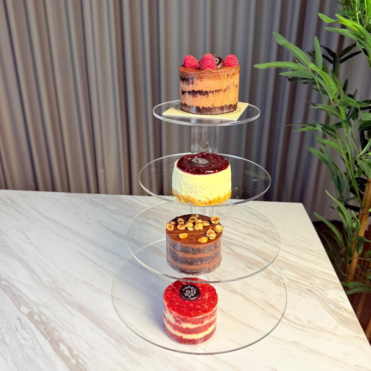 ستاند تقديم كيك وأطباق - 4 طبقات