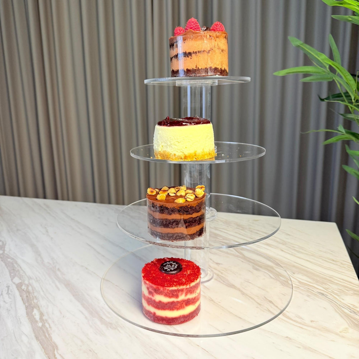 ستاند تقديم كيك وأطباق - 4 طبقات