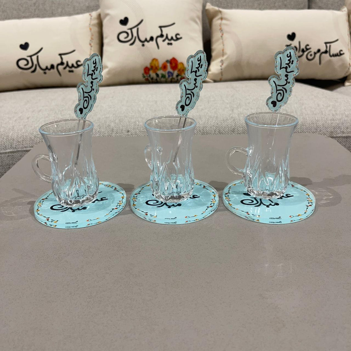 طقم ملاعق أكريليك - 3 قطع