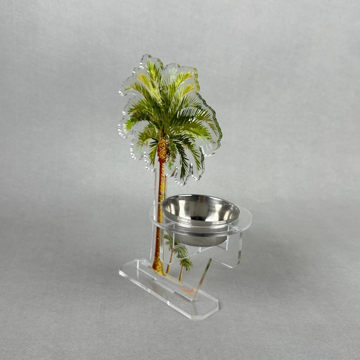 مبخرة أكريليك بنقشة النخلة