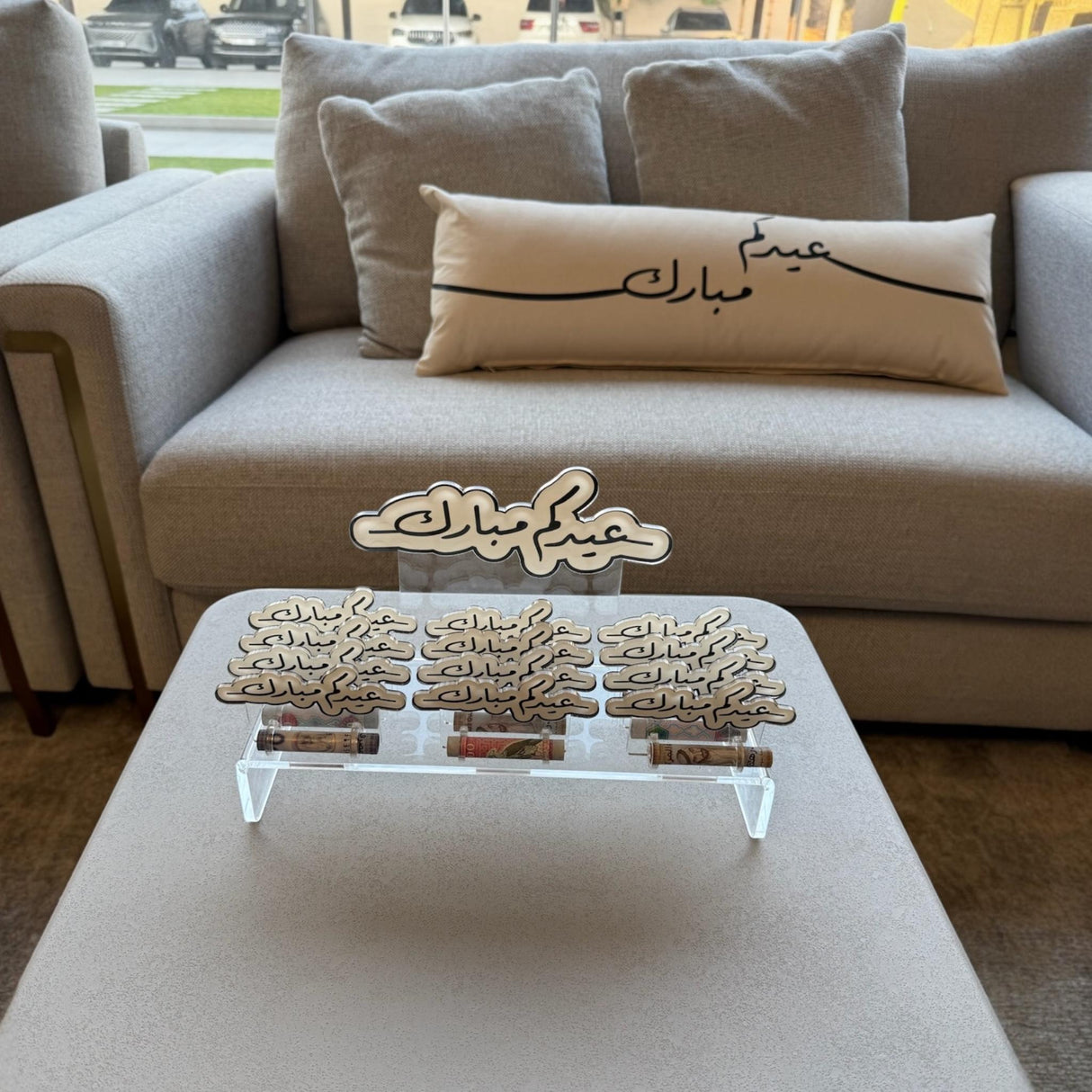 ستاند توزيع العيديات – 12 حافظة أكريليك بتصميم فاخر