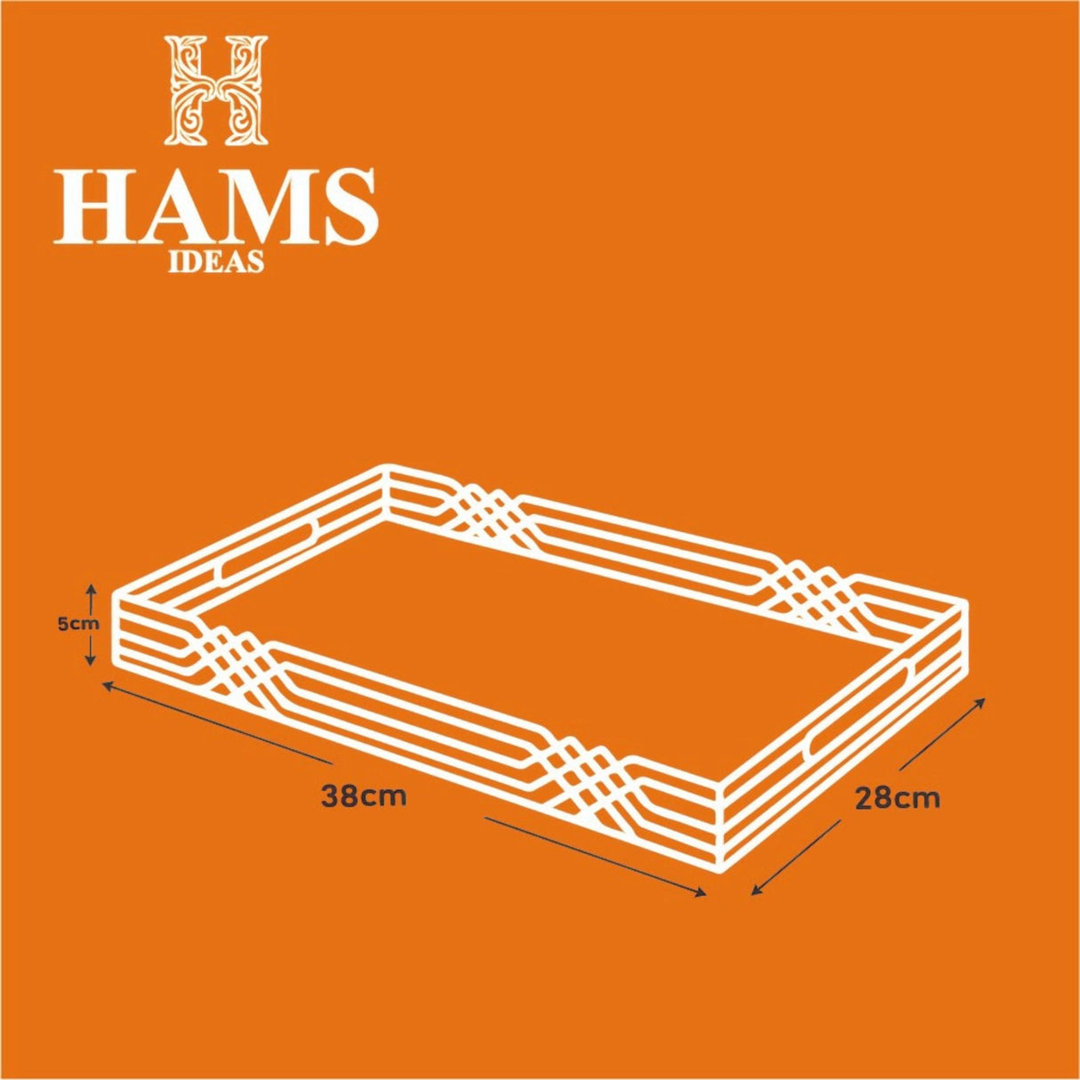 صينية تقديم أكريليك شفافة بإطار أسود أو أبيض – تصميم أنيق وعصري