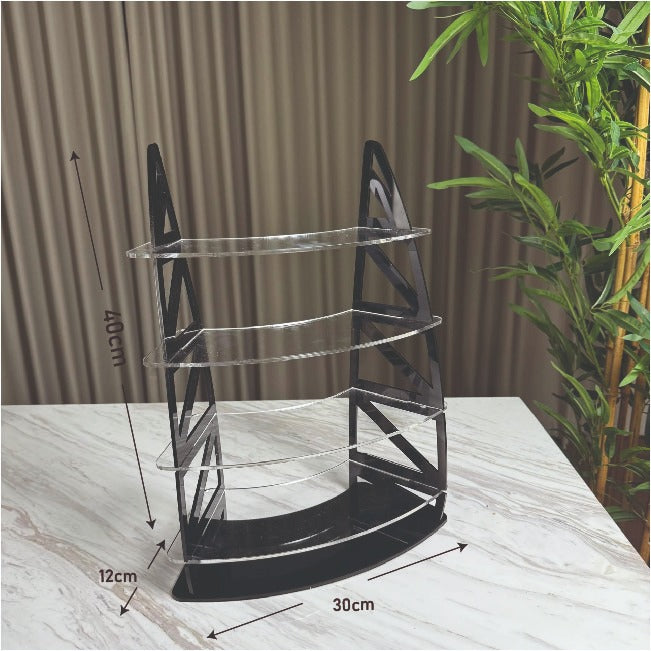 ستاند عرض أكريليك بتصميم عصري - 4 رفوف