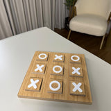 الخشبية بقطع أكريليك أبيض XO لعبة