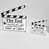 لوحة تخرج The End – تصميم كلاك تصوير | حجمين