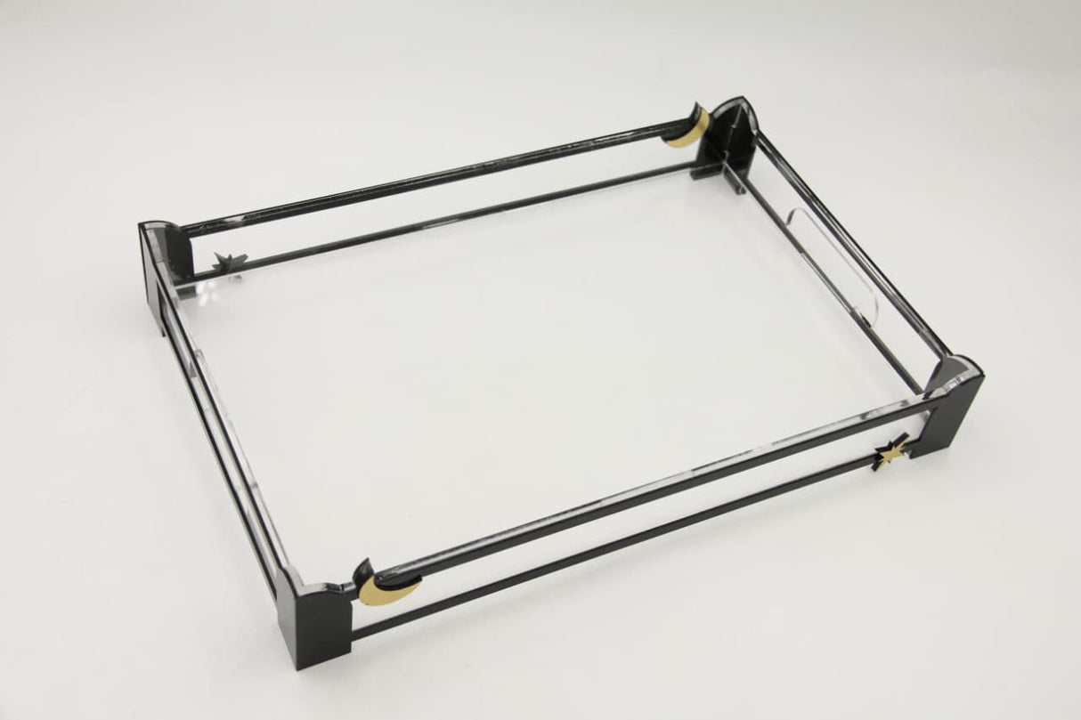 صينية تقديم رمضانية بتصميم هلال ونجوم