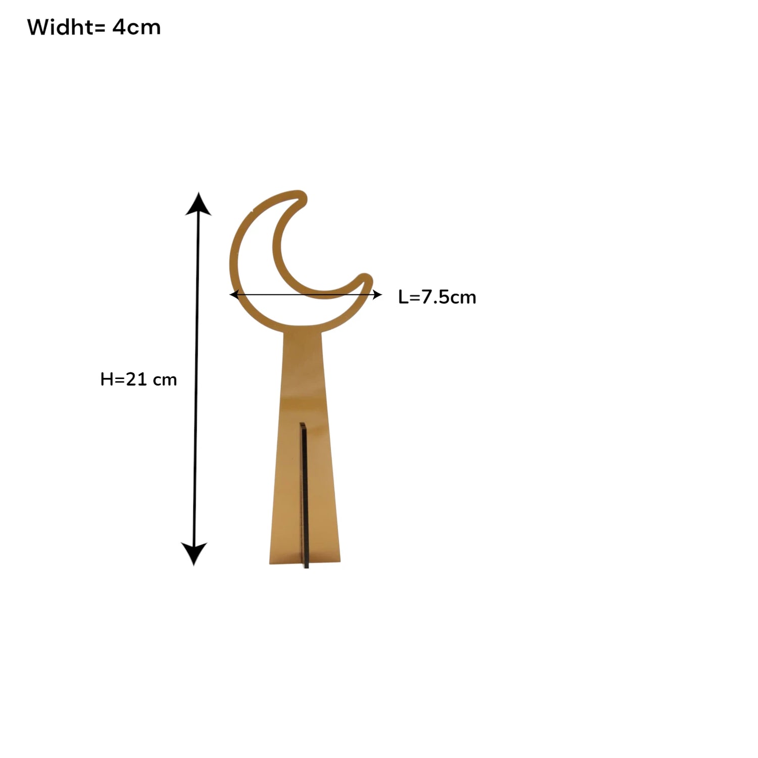 لوحة ديكور هلال رمضانية أكريليك