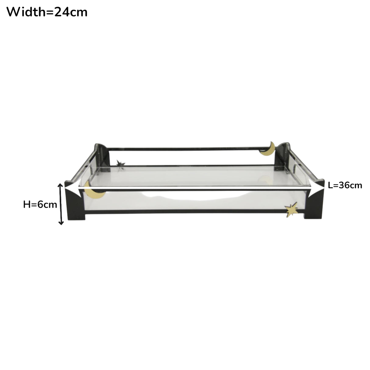 صينية تقديم رمضانية بتصميم هلال ونجوم