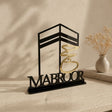 luxury black and gold acrylic kaaba haj mabroor stand by Hams